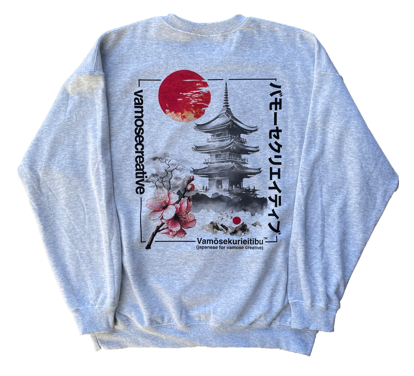 Japonisme Inspired Crew Neck