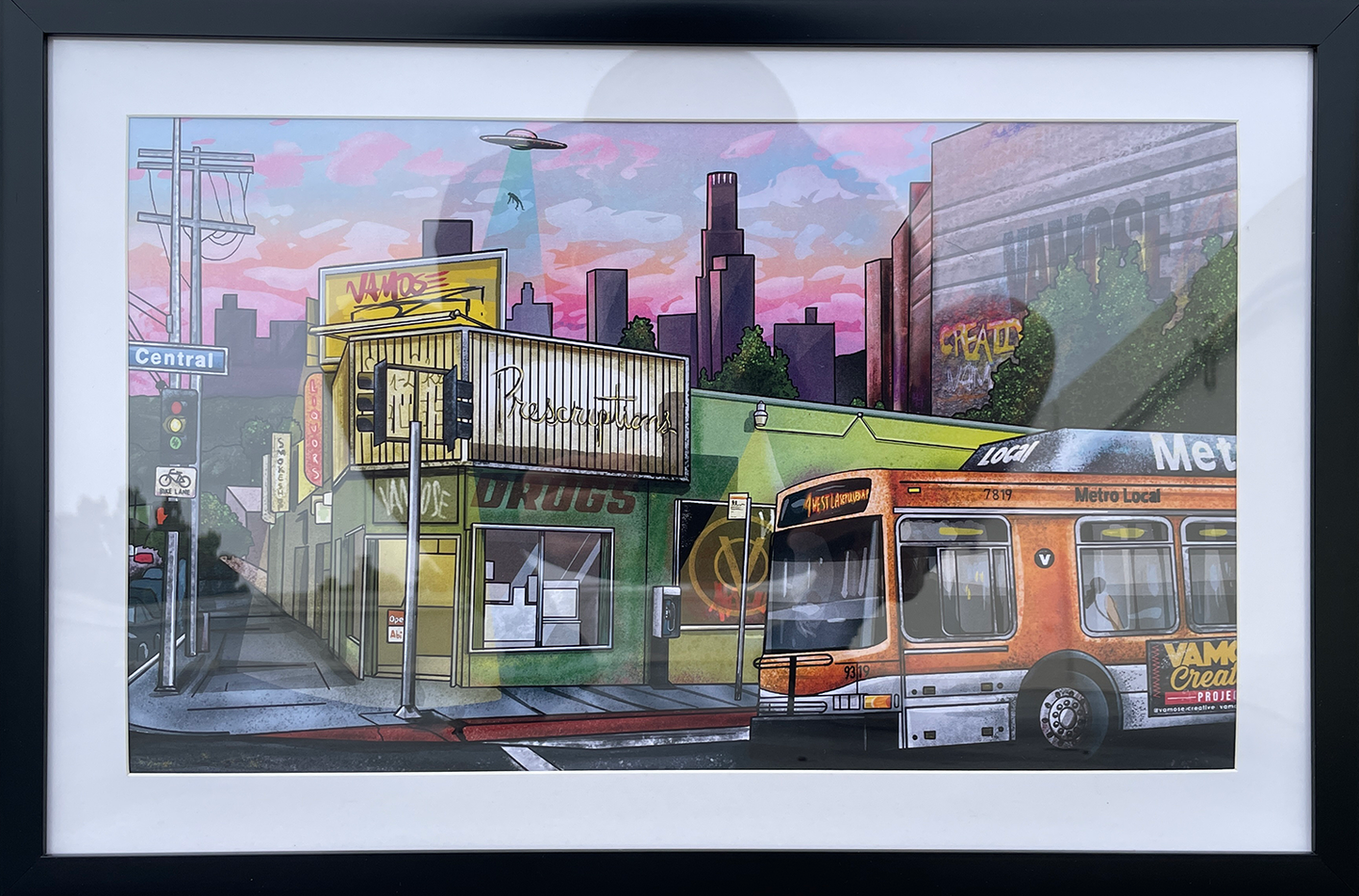 Urban Surveillance Framed Print - Limited Run