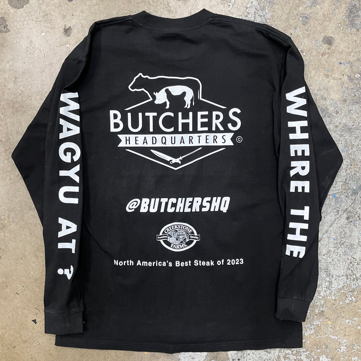 Butchers HQ long sleeve t-shirt