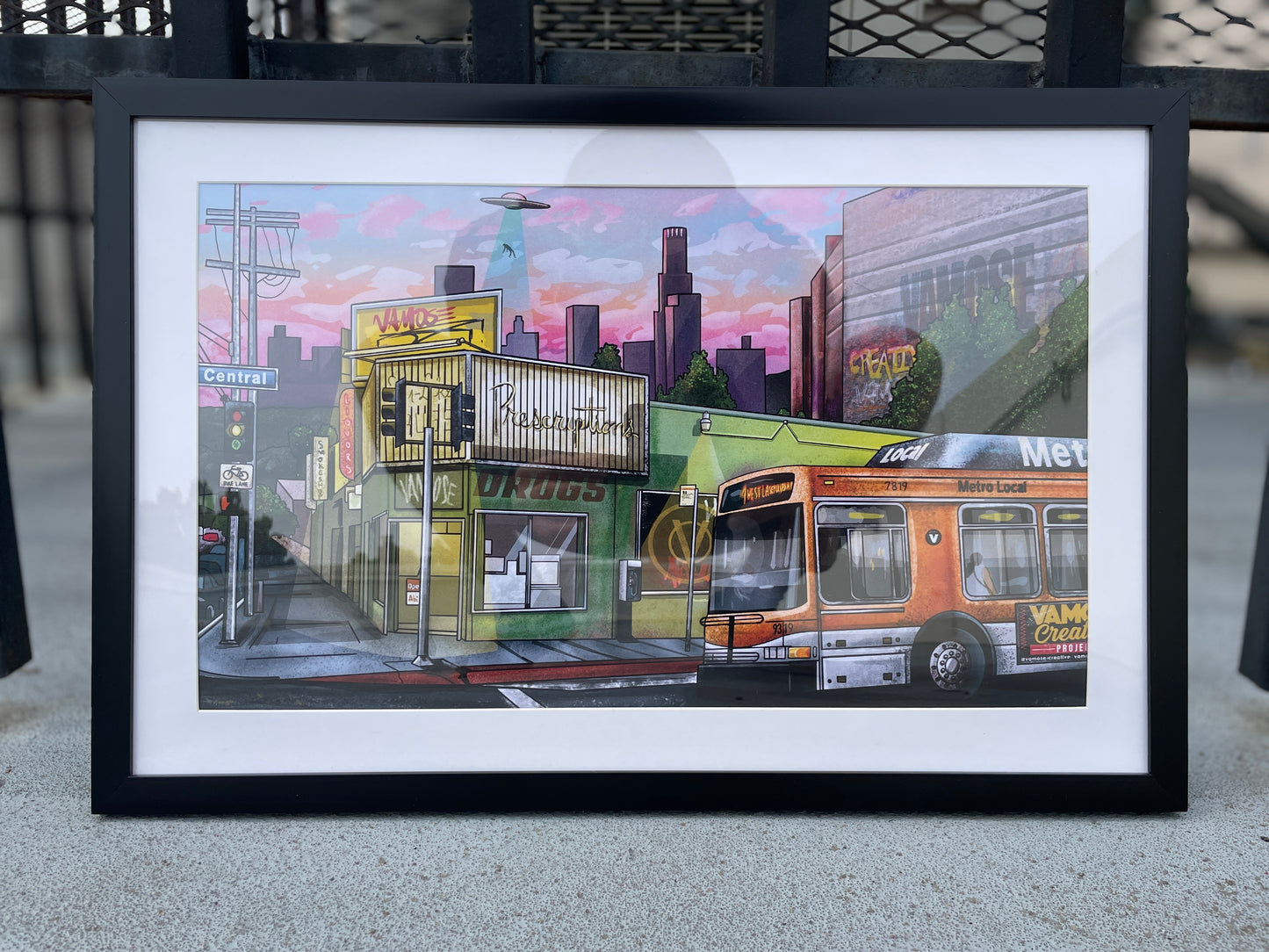 Urban Surveillance Framed Print - Limited Run